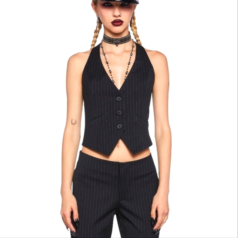 Pinstripe vest